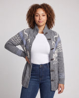 Daisy | Nordic Pattern Button-Up Cardigan for Women
