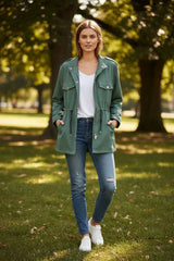 Addison | Women's Utility Jacket with Drawstring Waist