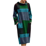 Tessa | Retro-Inspired Patchwork Maxi Dress
