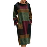 Tessa | Retro-Inspired Patchwork Maxi Dress