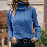 Wren | Cable-Knit Turtleneck Sweater with Ribbed Cuffs