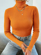 Gemma | Women's Ribbed Turtleneck Sweater