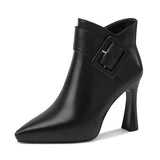 Isabelle | Elegant High-Heeled Ankle Boots for Women