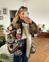 Fiona | Colorful Floral Print Spring Jacket