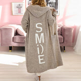 Isadora | Oversized Hooded Dress with Graphic Print