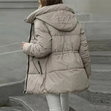Valerie | Hooded Puffer Coat with Adjustable Waist