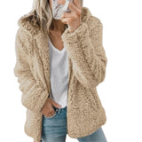 Sophia | Plush Teddy Fleece Jacket with Pockets for Women