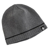 Luxury Knitted Winter Beanie for Men - Warm Ski Cap with Casual Snow Label Decor