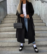 Katherine | Oversized Double-Breasted Coat with Lapel Collar