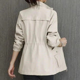 Elena | Women's Cinched-Waist Trench Jacket