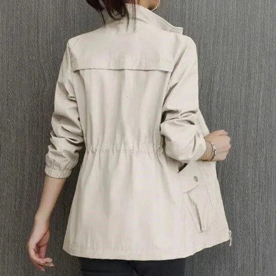 Elena | Women's Cinched-Waist Trench Jacket