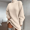 Celeste | Women's Turtleneck Sweater Dress with Oversized Sleeves