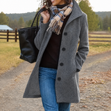Elara | Elegant Women's Casual Coat with Button Closure