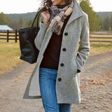 Elara | Elegant Women's Casual Coat with Button Closure