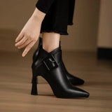 Isabelle | Elegant High-Heeled Ankle Boots for Women