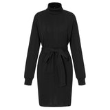 Olive | Elegant Bodycon Turtleneck Dress