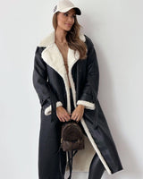Sophia | Women's Teddy-Lined Trench Coat with Double-Breasted Buttons & Waist Belt