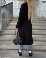 Katherine | Oversized Double-Breasted Coat with Lapel Collar