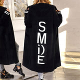 Isadora | Oversized Hooded Dress with Graphic Print