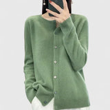 Violet | Comfortable Button-Up Knit Cardigan