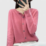 Violet | Comfortable Button-Up Knit Cardigan