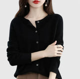 Violet | Comfortable Button-Up Knit Cardigan