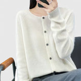 Violet | Comfortable Button-Up Knit Cardigan