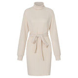 Olive | Elegant Bodycon Turtleneck Dress
