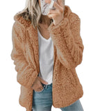 Sophia | Plush Teddy Fleece Jacket with Pockets for Women