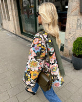 Fiona | Colorful Floral Print Spring Jacket