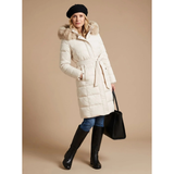 Kiara | Women's Long Puffer Winter Jacket with Hood and Cozy Collar