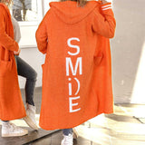 Isadora | Oversized Hooded Dress with Graphic Print