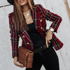 Daria | Double-Breasted Plaid Blazer for Women