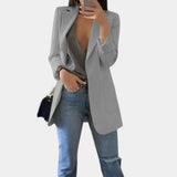 Zara | Elegant Longline Slim-Fit Blazer for Women