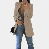 Zara | Elegant Longline Slim-Fit Blazer for Women