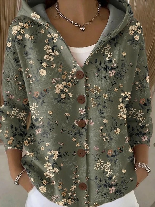 Clara | Women's Artistic Hooded Cardigan