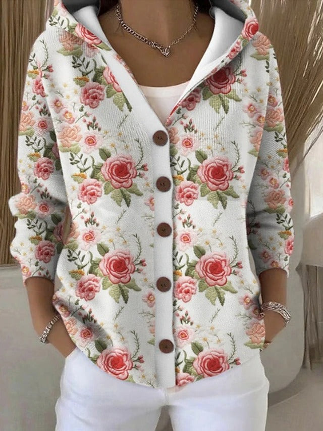 Clara | Women's Artistic Hooded Cardigan