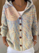 Clara | Women's Artistic Hooded Cardigan