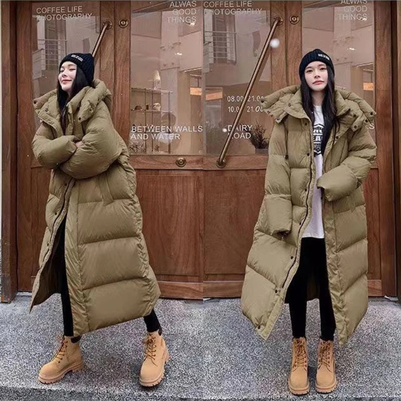 Alexandra | Women's Long Hooded Puffer Winter Coat