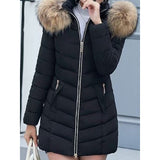 Flora | Quilted Puffer Jacket with Faux-Fur Hood