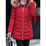 Flora | Quilted Puffer Jacket with Faux-Fur Hood