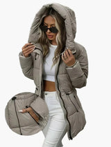 Maren | Tailored Quilted Jacket with Hood