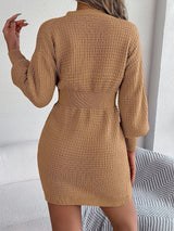 Cleo | Elegant Cable-Knit Dress with Wide Sleeves