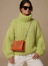 Coraline | Oversized Turtleneck Knit Sweater