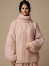 Coraline | Oversized Turtleneck Knit Sweater