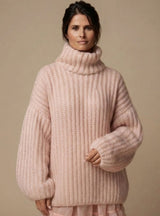 Coraline | Oversized Turtleneck Knit Sweater