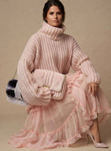 Coraline | Oversized Turtleneck Knit Sweater