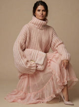 Coraline | Oversized Turtleneck Knit Sweater