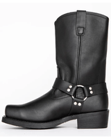 Omar | Men’s Harness Boots with Decorative Metal Studs