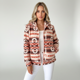 Nadia | Cozy Aztec Pattern Button-Up Cardigan